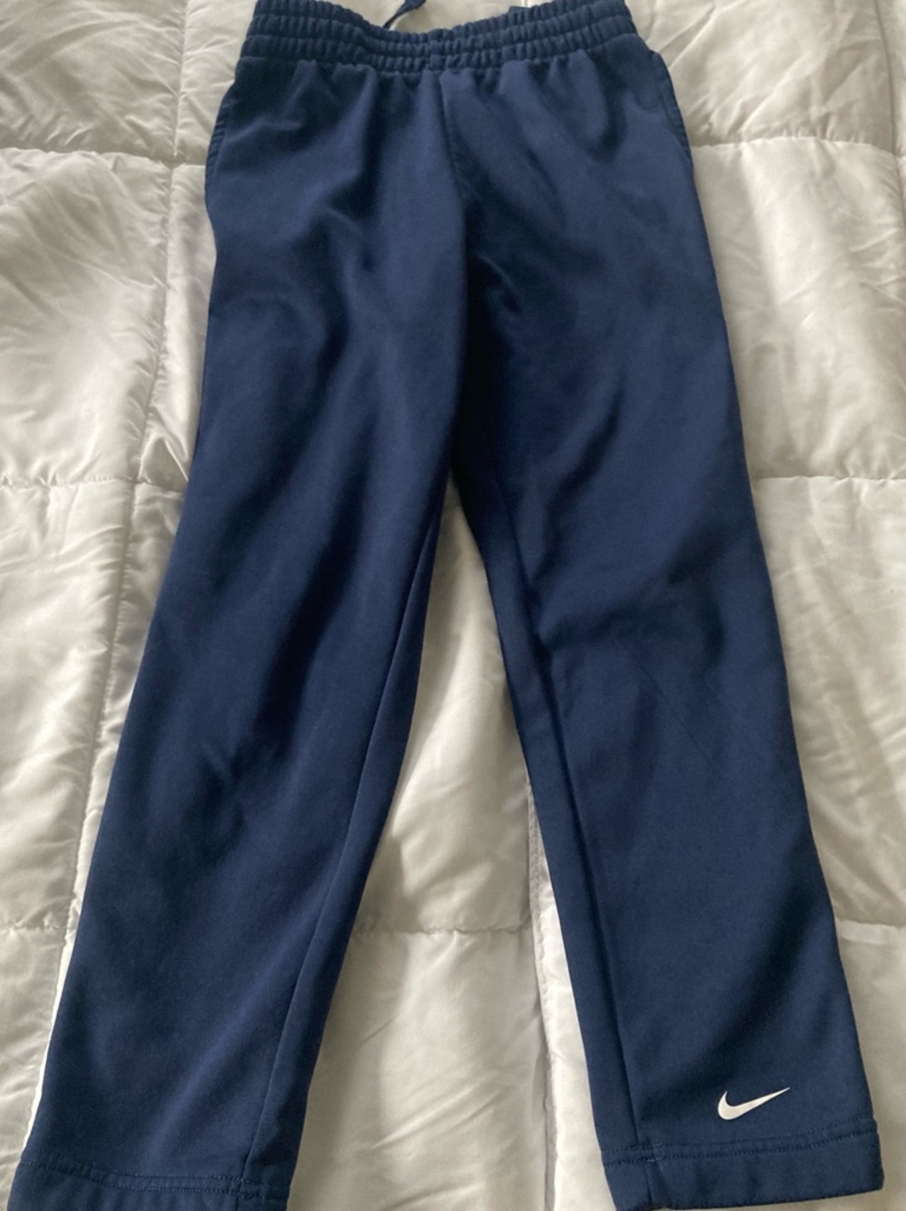 Nike Navy Therma-FIT Jogger Pants with White Swoosh